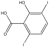 3,6 DIIODOSALICYLIC ACID Struktur