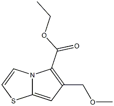 ETHYL 6-(METHOXYMETHYL)PYRROLO[2,1-B][1,3]THIAZOLE-5-CARBOXYLATE Struktur