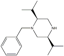 (2S,5S)-1-BENZYL-2,5-DI(PROPAN-2-YL)PIPERAZINE Struktur