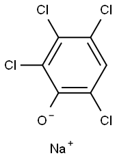 sodium 2:3:4:6:-tetrachlorophenoxide Struktur