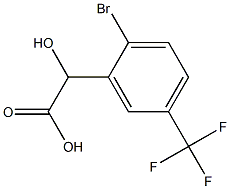 2-BROMO-5-(TRIFLUOROMETHYL)MANDELIC ACID Struktur