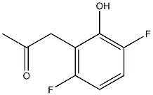 3,6-DIFLUORO-2-HYDROXYPHENYLACETONE Struktur