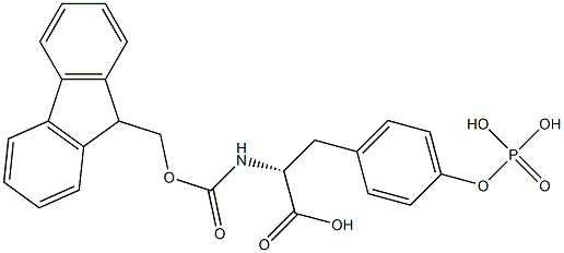 NALPHA-9-Fluorenylmethoxycarbonyl-O-phospho-D-tyrosine Struktur