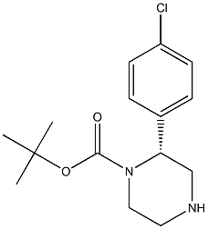 (R)-1-BOC-2-(4-CHLOROPHENYL)PIPERAZINE Struktur