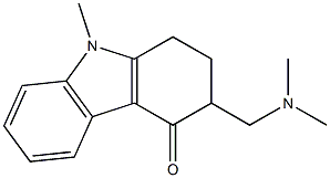 1,2,3,9-TETRAHYDRO-9-METHYL-3-[(DIMETHYLAMINO)METHYL]-4H-CARBAZOL-4-ONE Struktur