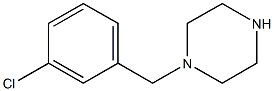 1-[(3-CHLOROPHENYL)METHYL]PIPERAZINE Struktur