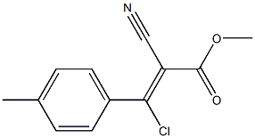 3-CHLORO-2-CYANO-3-(4-METHYLPHENYL)-2-PROPENOICACIDMETHYLESTER Struktur