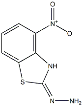 4-NITRO-2(3H)-BENZOTHIAZOLONEHYDRAZONE Struktur