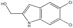 (5,6-DICHLORO-1H-INDOL-2-YL)METHANOL Struktur