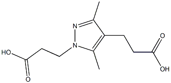 3-[1-(2-CARBOXYETHYL)-3,5-DIMETHYL-1H-PYRAZOL-4-YL]PROPANOIC ACID Struktur