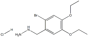 (2-BROMO-4,5-DIETHOXYBENZYL)HYDRAZINE HYDROCHLORIDE Struktur