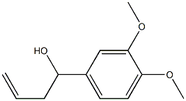 4-(3,4-DIMETHOXYPHENYL)-1-BUTEN-4-OL 96% Struktur