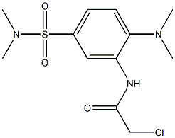 2-CHLORO-N-{2-(DIMETHYLAMINO)-5-[(DIMETHYLAMINO)SULFONYL]PHENYL}ACETAMIDE Struktur