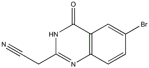 (6-BROMO-4-OXO-3,4-DIHYDROQUINAZOLIN-2-YL)ACETONITRILE Struktur