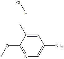 2-METHOXY-5-AMINO-3-PICOLINE HCL Struktur