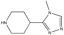 4-(4-METHYL-4H-1,2,4-TRIAZOL-3-YL)PIPERIDINE Struktur