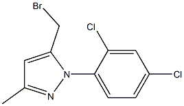 5-BROMOMETHYL-3-METHYL-N-(2,4-DICHLOROPHENYL)-PYRAZOLE Struktur