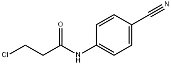 3-CHLORO-N-(4-CYANOPHENYL)PROPANAMIDE Struktur