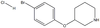 3-(4-BROMOPHENOXY)PIPERIDINE HYDROCHLORIDE Struktur