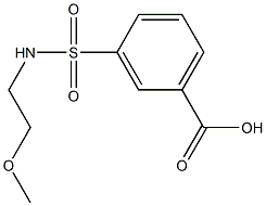 3-{[(2-METHOXYETHYL)AMINO]SULFONYL}BENZOIC ACID Struktur