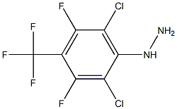 2,6-DICHLORO-3,5-DIFLUORO-4-TRIFLUOROMETHYLPHENYLHYDRAZINE 97% Struktur