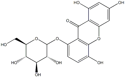 1,3,5,8-TETRAHYDROXYXANTHONE 8-O-GLUCOSIDE 98+% Struktur