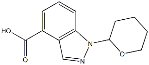 1-(TETRAHYDRO-PYRAN-2-YL)-1H-INDAZOLE-4-CARBOXYLIC ACID Struktur