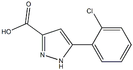 5-(2-CHLOROPHENYL)-1H-PYRAZOLE-3-CARBOXYLIC ACID, 95+% Struktur