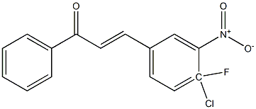 4-CHLORO-4-FLUORO-3-NITROCHALCONE 98% Struktur