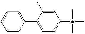 4-(TRIMETHYLSILYL)-2-METHYLBIPHENYL 96% Struktur