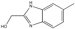 (6-METHYL-1H-BENZIMIDAZOL-2-YL)METHANOL Struktur