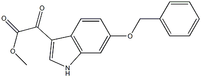 (6-Benzyloxy-1H-indol-3-yl)-oxo-acetic acid methyl ester Struktur