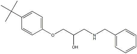 1-Benzylamino-3-(4-tert-butyl-phenoxy)-propan-2-ol Struktur