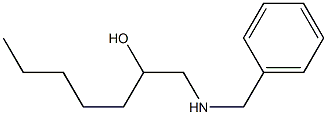 1-Benzylamino-heptan-2-ol Struktur