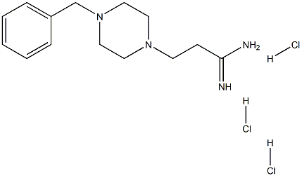 3-(4-Benzyl-piperazin-1-yl)-propionamidine 3HCl Struktur