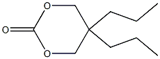 5,5-Dipropyl-[1,3]dioxan-2-one Struktur