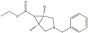 Ethyl cis-3-benzyl-3-aza-bicyclo[3.1.0]hexane-6-carboxylate Struktur