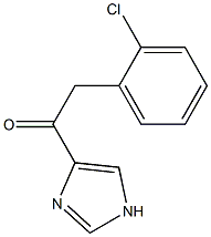 2-(2-CHLOROPHENYL)-1-(1H-IMIDAZOL-4-YL)ETHANONE Struktur