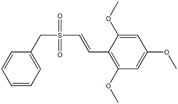 1-((2,4,6-TRIMETHOXYSTYRYLSULFONYL)METHYL)BENZENE Struktur