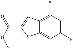 4,6-DIFLUORO-BENZO[B]THIOPHENE-2-CARBOXYLIC ACID METHYL ESTER Struktur