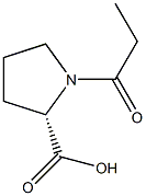 1-PROPIONYL-L-PROLINE Struktur