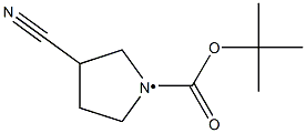 N-BOC-CIS-4-PYRROLIDINONITRILE Struktur