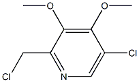 2-Chloromethyl-3,4-dimethoxy-pyridine Chloride Struktur