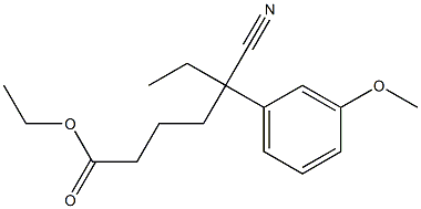 ETHYL 5-CYANO-5-(M-METHOXYPHENYL)HEPTANOATE Struktur