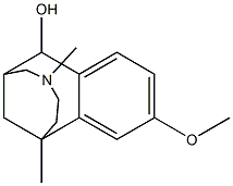 1,4-DIMETHYL-10-METHOXY-2,3,4,5,6,7-HEXAHYDRO-1,6-METHANO-1H-4-BENZAZONIN-7-OL Struktur