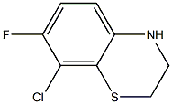 8-CHLORO-7-FLUORO-3,4-DIHYDRO-2H-1,4-BENZOTHIAZINE Struktur