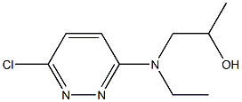 3-CHLORO-6-[N-(2-HYDROXYPROPYL)-ETHYLAMINO]PYRIDAZINE Struktur