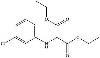 DIETHYL 2-(3-CHLOROPHENYLAMINO)MALONATE Struktur