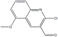 2-CHLORO-5-METHOXY-3-QUINOLINECARBOXALDEHYDE Struktur