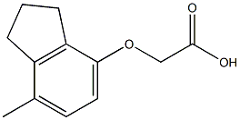 (7-METHYLINDAN-4-YLOXY)ACETIC ACID Struktur